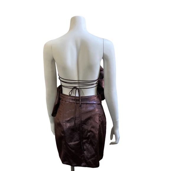 NWOT ZARA Voluminous Flower Mini Dress, size Medium - Picture 4 of 11